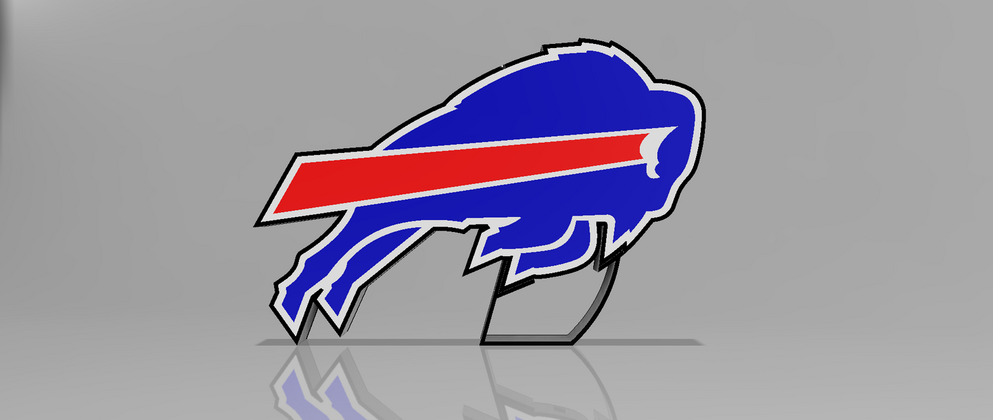 3D Printed Buffalo Bills LED Light Box