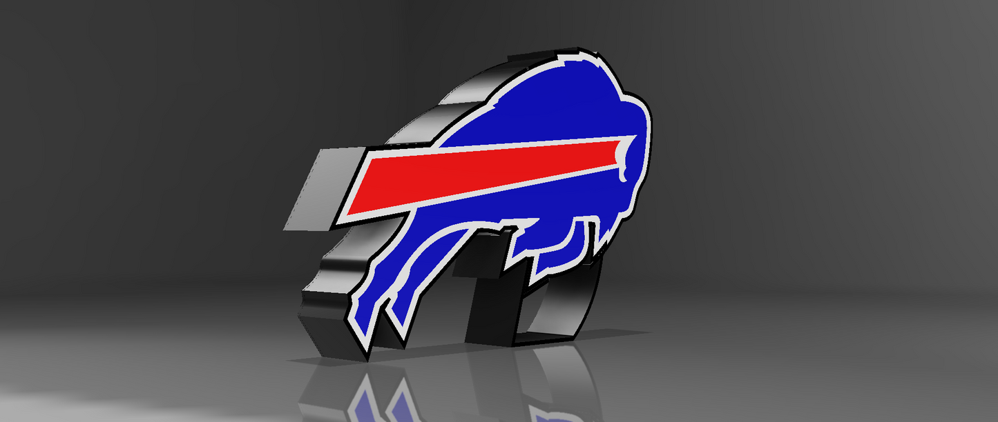 3D Printed Buffalo Bills LED Light Box